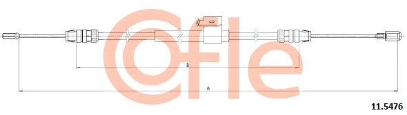 Cable Pull, parking brake (92.11.5476)