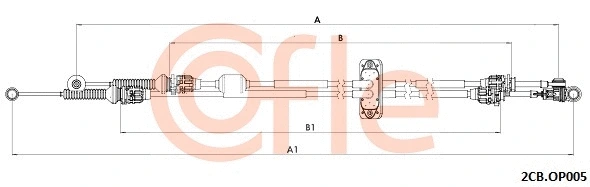 Cable Pull, manual transmission (2CB.OP005)
