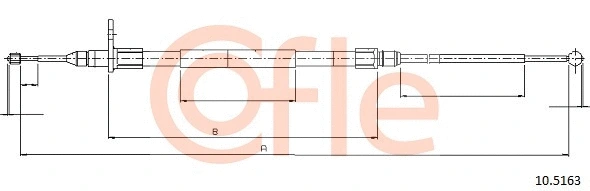 Cable Pull, parking brake (10.5163)