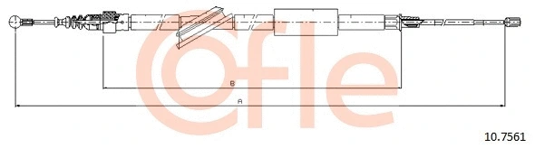 Cable Pull, parking brake (10.7561)