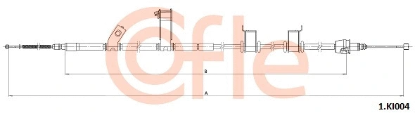 Cable Pull, parking brake (1.KI004)