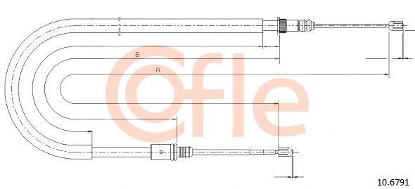 Cable Pull, parking brake (10.6791)
