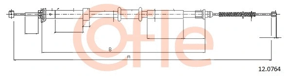 Cable Pull, parking brake (12.0764)
