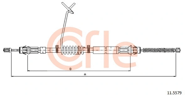 Cable Pull, parking brake (92.11.5579)