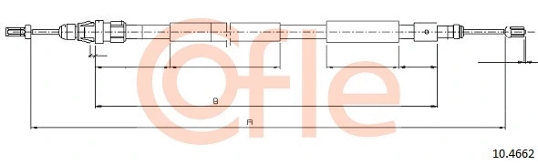Cable Pull, parking brake (10.4662)