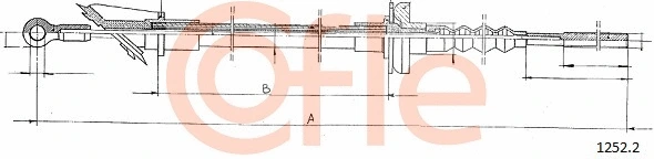 Cable Pull, clutch control (1252.2)