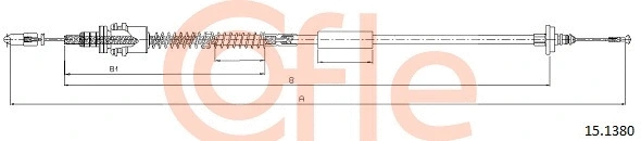 Cable Pull, clutch control (15.1380)