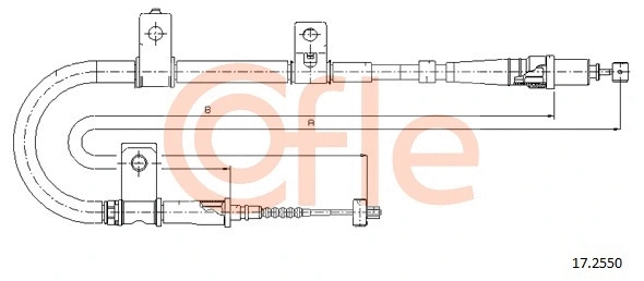 Cable Pull, parking brake (92.17.2550)