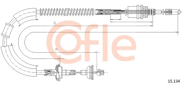 Cable Pull, clutch control (15.134)