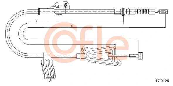 Cable Pull, parking brake (17.0126)