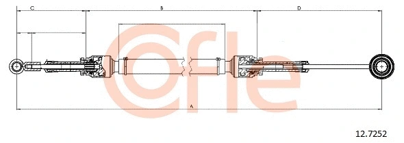 Cable Pull, manual transmission (12.7252)