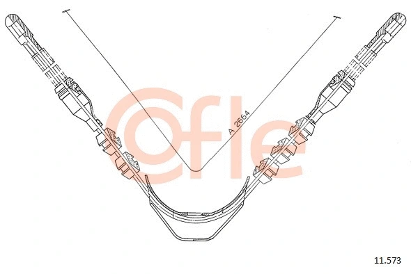 Cable Pull, parking brake (92.11.573)