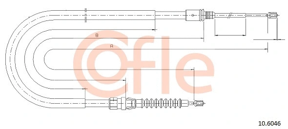 Cable Pull, parking brake (10.6046)