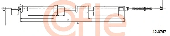 Cable Pull, parking brake (12.0767)