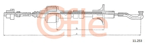 Cable Pull, clutch control (11.253)