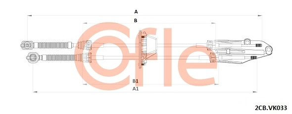 Cable Pull, manual transmission (92.2CB.VK033)