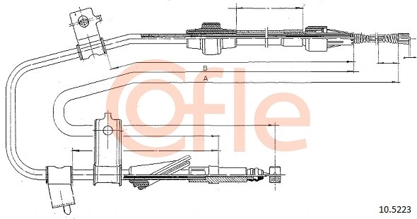 Cable Pull, parking brake (10.5223)