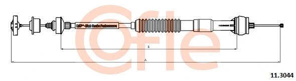 Cable Pull, clutch control (11.3044)