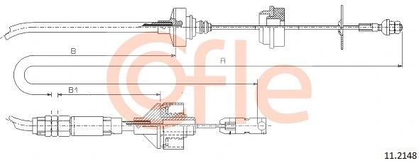 Cable Pull, clutch control (11.2148)