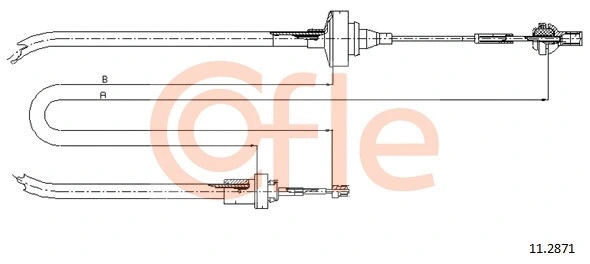 Cable Pull, clutch control (11.2871)