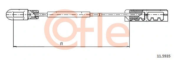 Cable Pull, parking brake (11.5935)