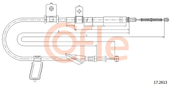 Cable Pull, parking brake (17.2613)