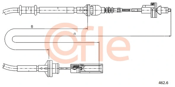 Cable Pull, clutch control (462.6)