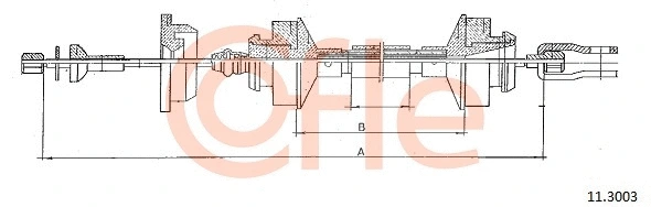 Cable Pull, clutch control (11.3003)