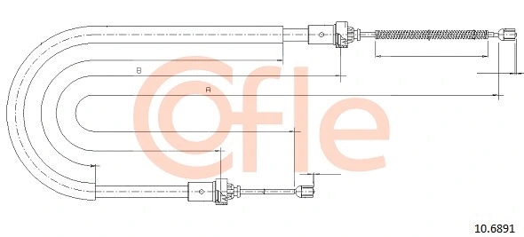 Cable Pull, parking brake (10.6891)