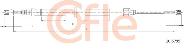 Cable Pull, parking brake (92.10.6795)
