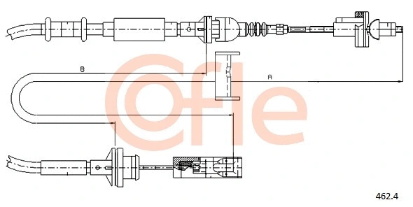 Cable Pull, clutch control (462.4)
