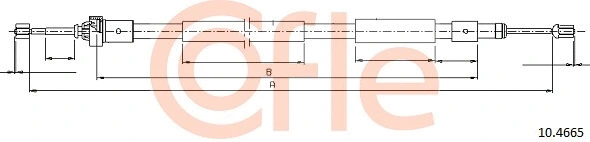 Cable Pull, parking brake (10.4665)