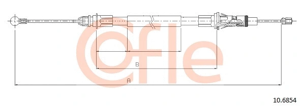 Cable Pull, parking brake (10.6854)