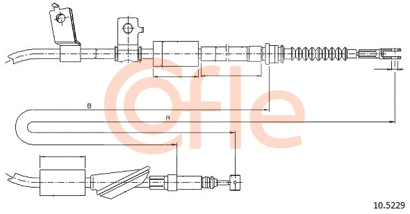 Cable Pull, parking brake (10.5229)