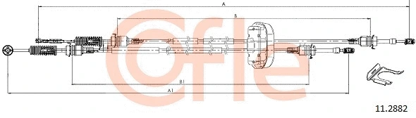 Cable Pull, manual transmission (11.2882)