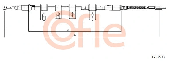 Cable Pull, parking brake (17.3503)