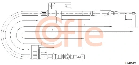 Cable Pull, parking brake (17.0659)