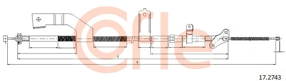 Cable Pull, parking brake (17.2743)