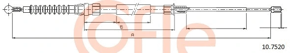 Cable Pull, parking brake (10.7520)