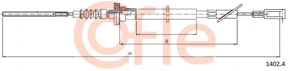 Cable Pull, clutch control (92.1402.4)