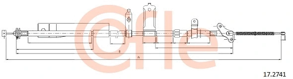 Cable Pull, parking brake (17.2741)