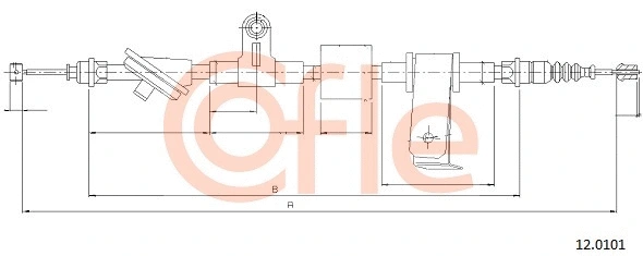 Cable Pull, parking brake (12.0101)
