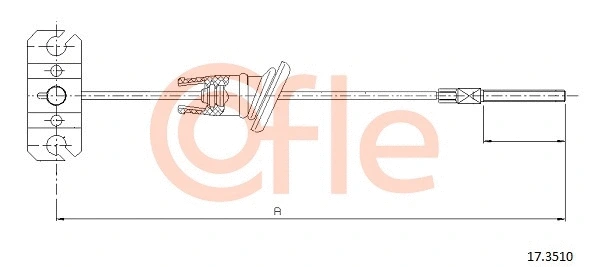 Cable Pull, parking brake (17.3510)