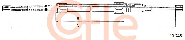 Cable Pull, parking brake (10.745)