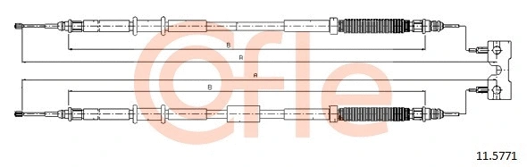 Cable Pull, parking brake (11.5771)