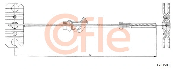 Cable Pull, parking brake (17.0581)