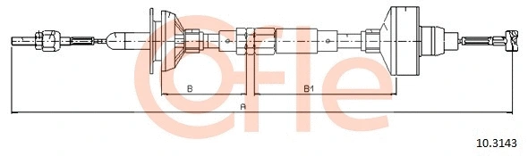 Cable Pull, clutch control (10.3143)