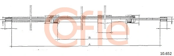 Cable Pull, parking brake (10.652)