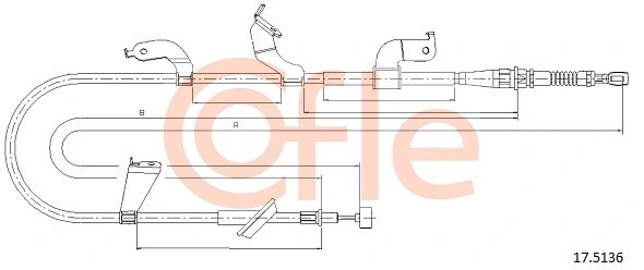 Cable Pull, parking brake (17.5136)