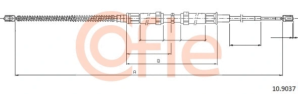 Cable Pull, parking brake (92.10.9037)